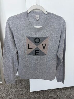 Cashmere LOVE sweater By Nouveaux sz L